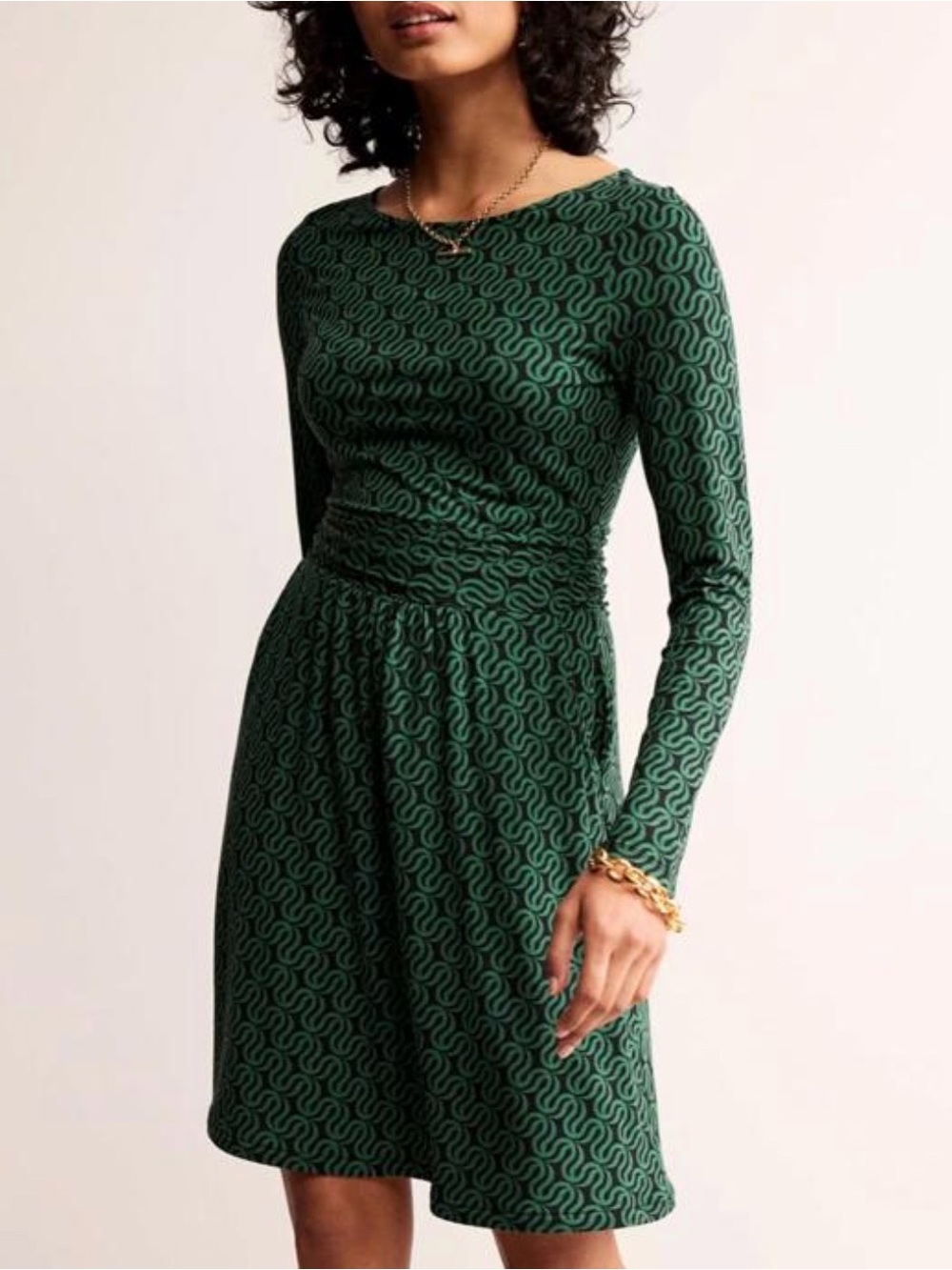 Boden Long Sleeve Jersey Dress